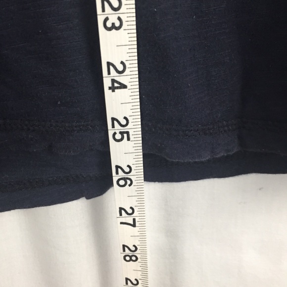 ☃️3 for $23 ☃️ Polo Jeans Navy Sequined Scoop Neck Cap Sleeved T - Picture 6 of 7